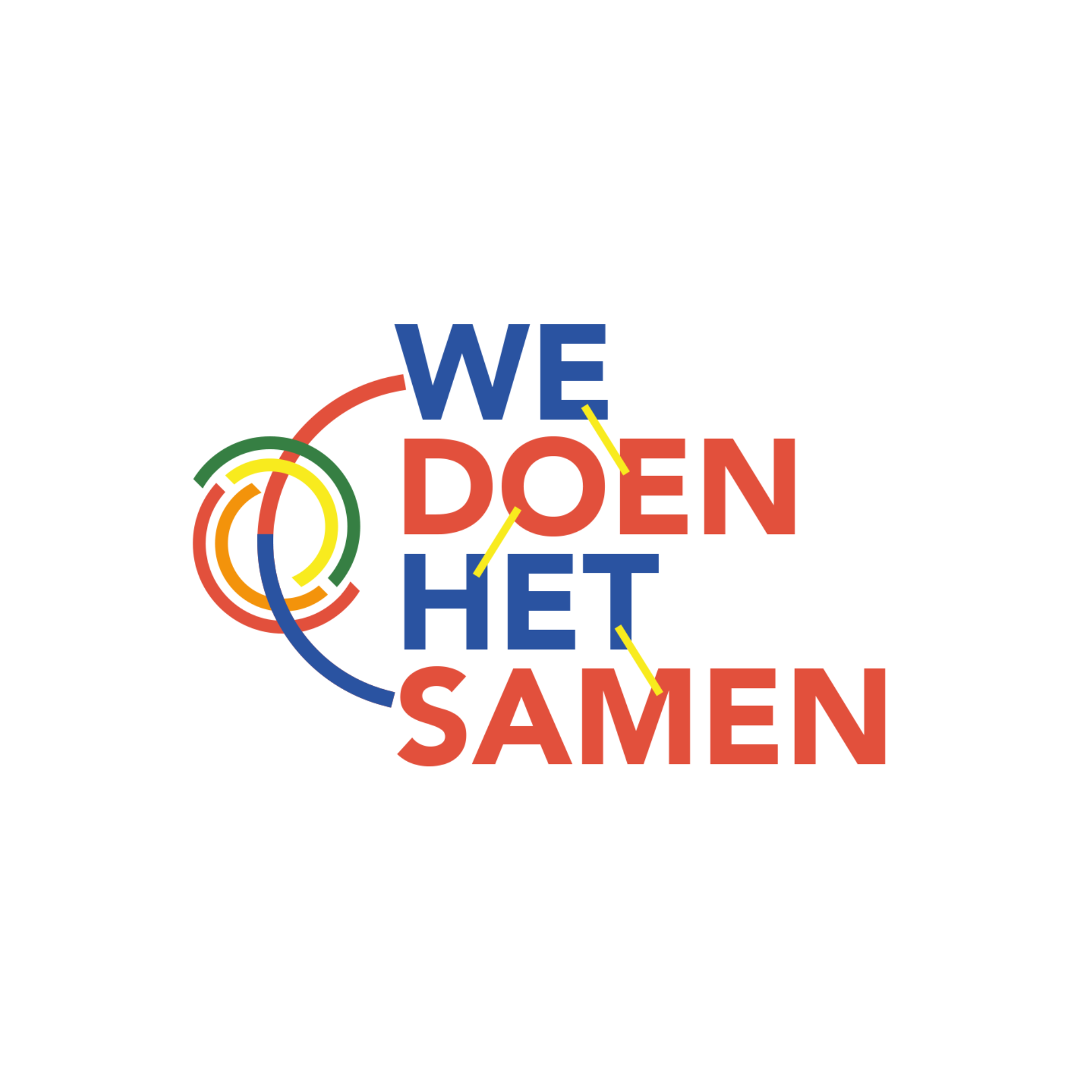Logo van We Doen Het Samen coalitie